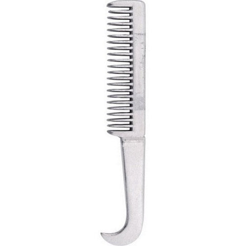 Partrade, Aluminum Hoof Pick Comb, 8 Inches, Silver