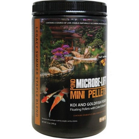 Microbe-Lift, Microbe-Lift Koi & Goldfish Mini Pellets, 12 Oz