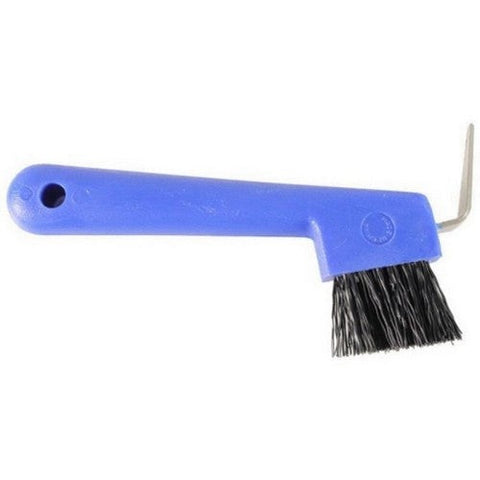 Partrade, Hoof Pick W/Brush, 7 Inches, Blue