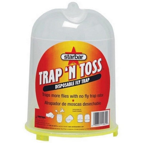 Starbar, Trap-N-Toss Disposable Fly Trap, 10000 FLIES