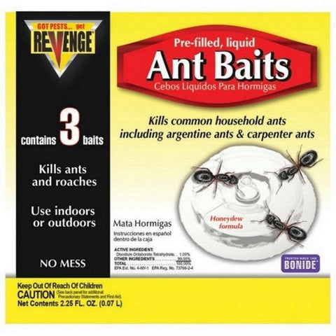 Revenge, Revenge Pre-Filled Liquid Ant Baits, 3 Pack