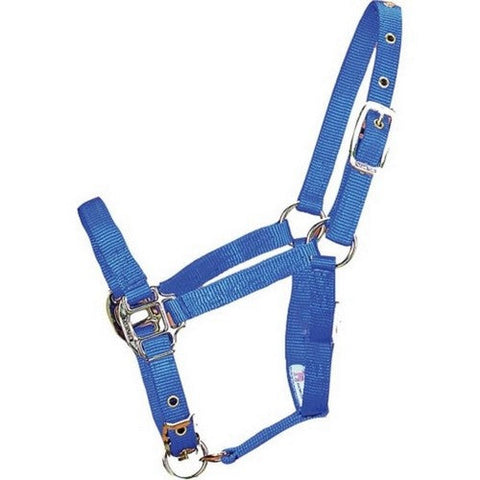 Hamilton, Hamilton Adjustable Chin Halter W/Snap, 1 / Foal,Blue