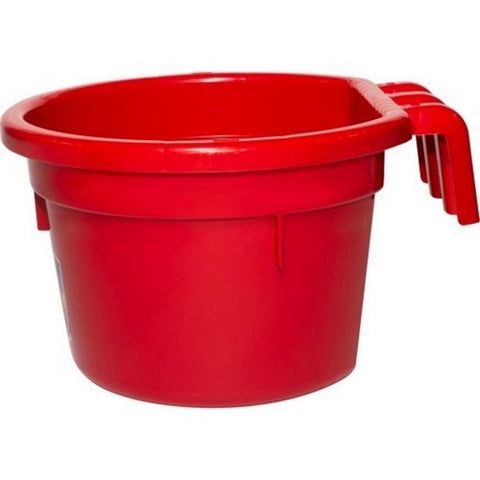 Fortiflex, Fortex Round Over The Fence Pail, 8 QT,Red