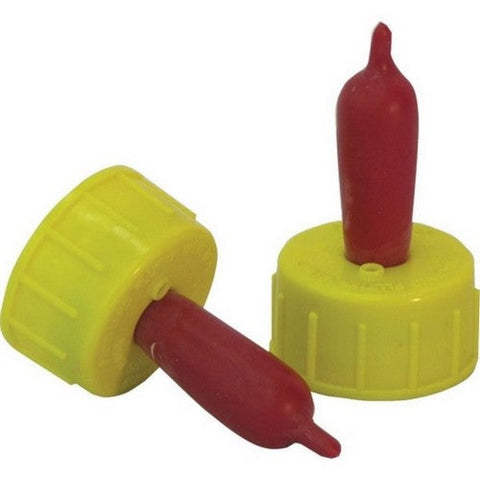 Ideal, Pritchard Nipples For Lambs & Kids, 2 Pack,Red