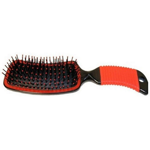 Partrade, Curved Handle Mane & Tail Brush, 9 Inches, Red