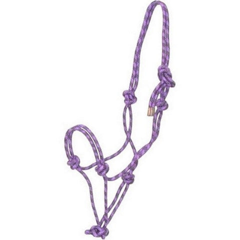 Gatsby, Gatsby Classic Cowboy Rope Halter, HORSE,Black/Purple