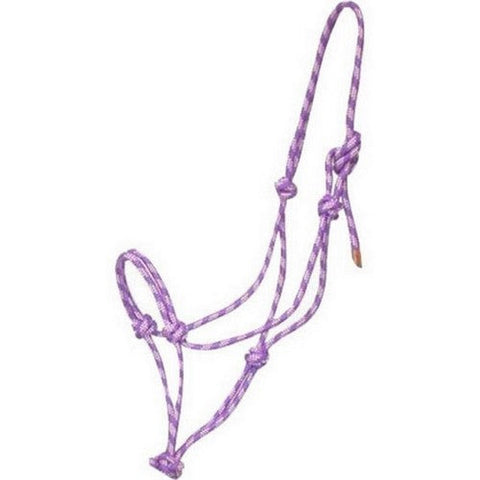 Gatsby, Gatsby Classic Cowboy Rope Halter, HORSE,Pink/Purple