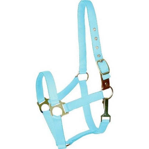 Gatsby, Gatsby Ultra Soft Nylon Safety Halter, Foal,Baby Blue