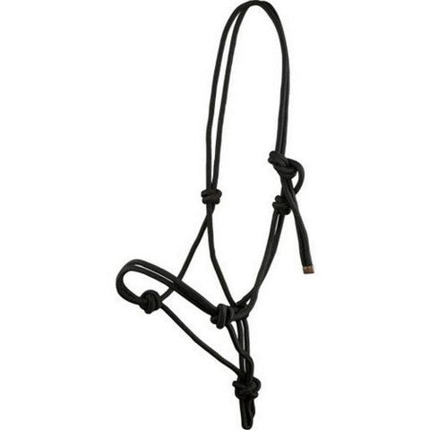Gatsby, Gatsby Classic Cowboy Rope Halter, HORSE,Black