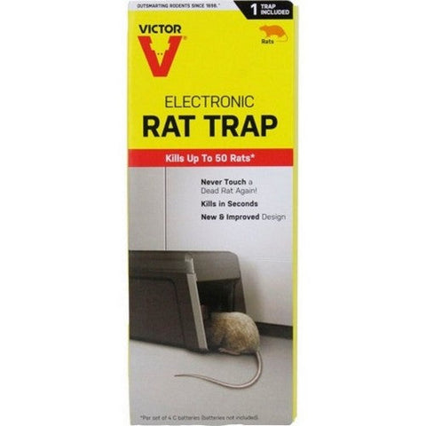 Victor, Victor Electronic Rat Trap, 1 Pack,Black
