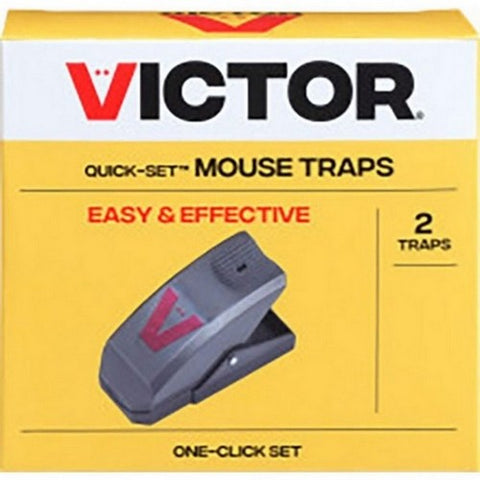 Victor, Quick-Set Mouse Traps With One Click Set - 2 Pack, 2 Pack