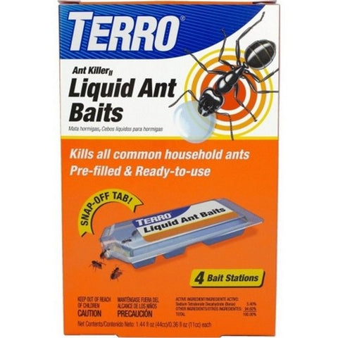 Terro, Terro Ant Killer Liquid Ant Bait Stations, .21 Oz / 4 Pack