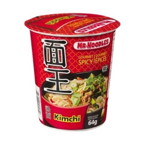 Mr. Noodles, Spicy Instant Noodles Kimchi Flavoured, 64 Grams (Case Of 12)