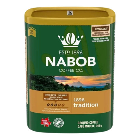 Nabob, Tradition Ground Coffee, 340 Grams (Case Of 6)