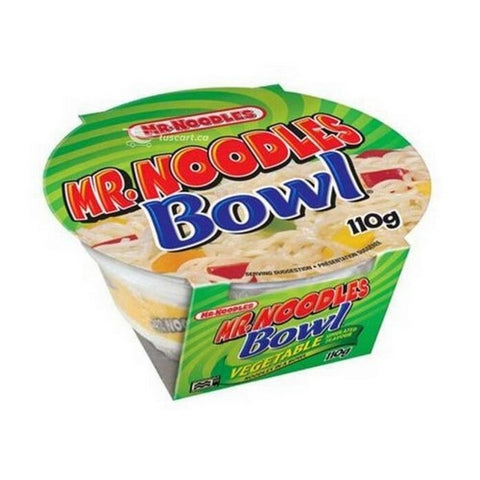 Mr. Noodles, Vegetable Bowl, 110 Grams (Case Of 12)