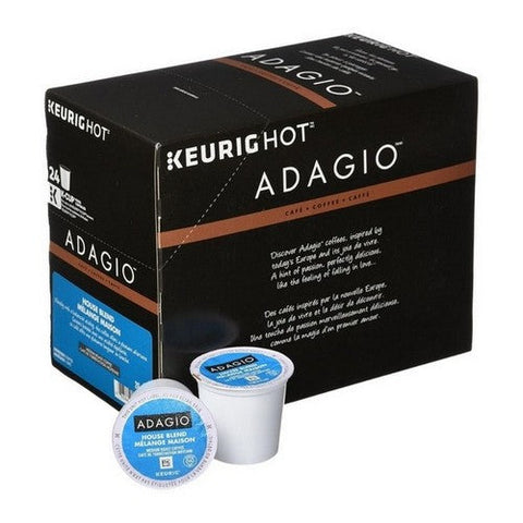 Adagio, House Blend Medium Roast Coffee K-Cup, 24 Bags (Case Of 24)