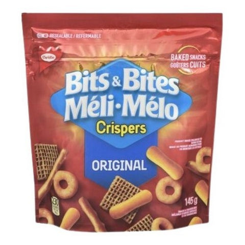 Crispers, Original Snack Mix Bits Bites, 145 Grams (Case Of 12)