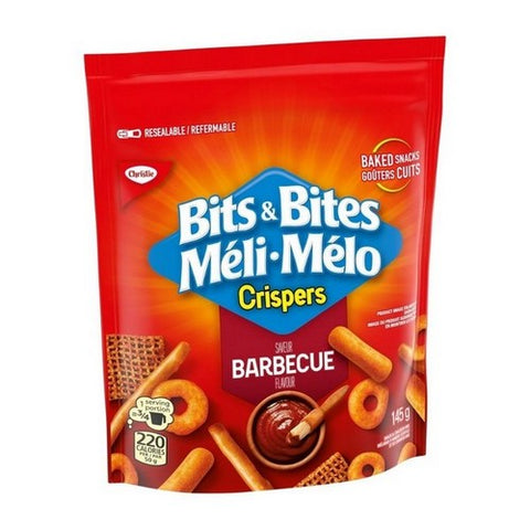 Crispers, Bbq Flavoured Snack Mix Bits Bites, 145 Grams (Case Of 12)