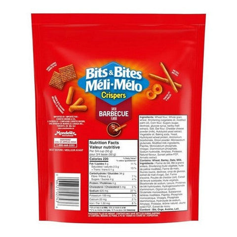 Crispers, Bbq Flavoured Snack Mix Bits Bites, 145 Grams (Case Of 12)