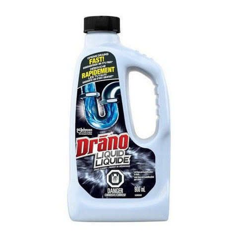 Drano, Liquid Drain Cleaner, 900 Ml (Case Of 12)