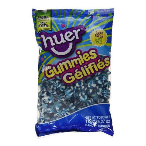 Huer, Blue Raspberry Swirl Gummies, 1 kg