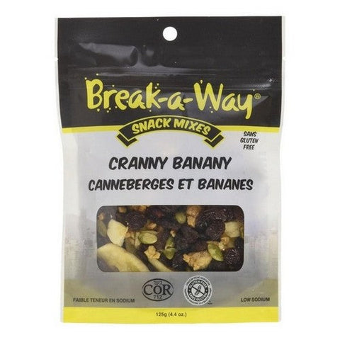 Break-A-Way, Cranny Banany Trail Mix, 125 Grams (Case Of 12)