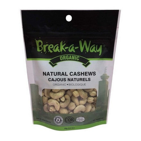 Break-A-Way, Organic Raw Jumbo Cashews, 90 Grams (Case Of 12)