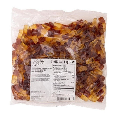 Koala, Cola Bottle-O-Pop Gummy Candy, 1 kg