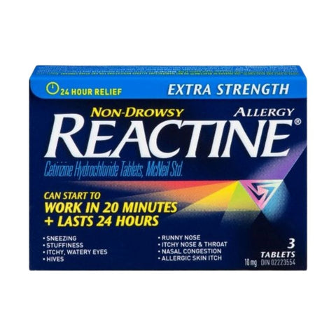 Reactine, Extra Strength Tablet, 3 Count