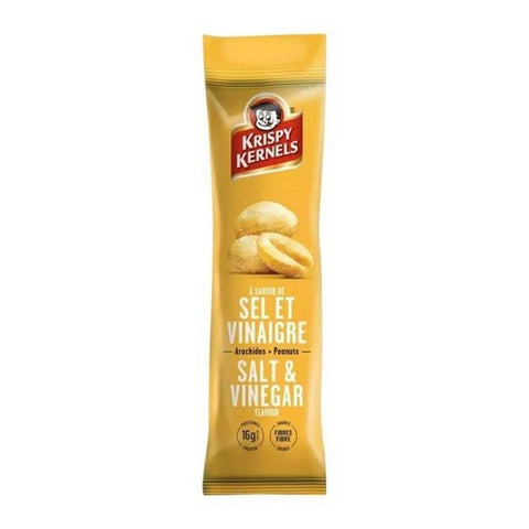 Krispy kernels, Salt And Vinegar Jumbo Peanuts, 60 Grams (Case Of 12)