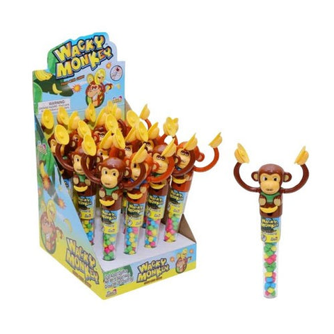 Kidsmania, Candy Filled Wacky Monkeys, 12 Count (Case Of 12)