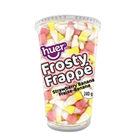 Huer, Banana And Strawberry Frosty Cup, 240 Grams (Case Of 12)