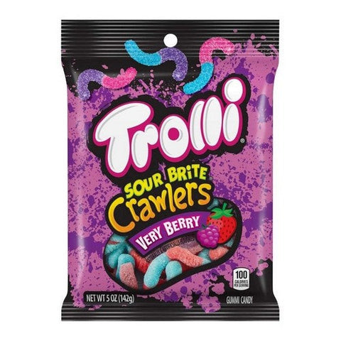 Trolli, Sour Brite Crawlers Gummy Candy, 142 Grams (Case Of 12)