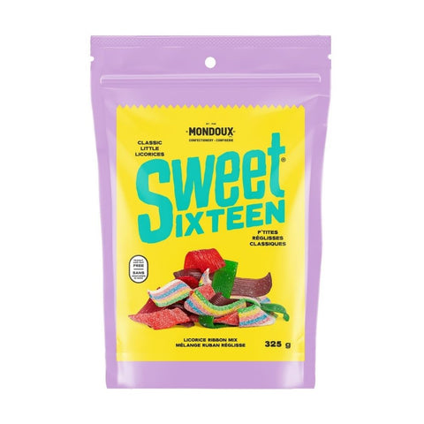 Mondoux, Sweet Sixteen Licorice Ribbon Candy, 325 Grams (Case Of 6)