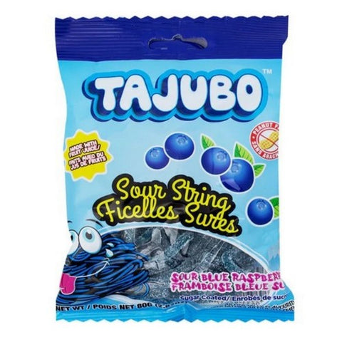 Tajubo, Sour String Blue Raspberry, 80 Grams (Case Of 12)