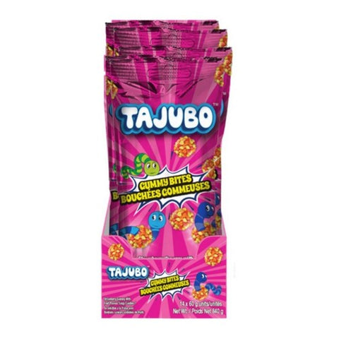 Tajubo, Gummy Bites Blue Raspberry, 60 Grams (Case Of 10)