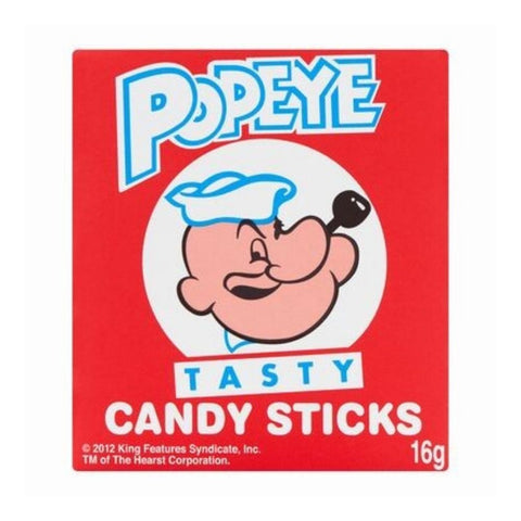 Popeye, Popeye Sticks Candies, 48 Count (Case Of 48)