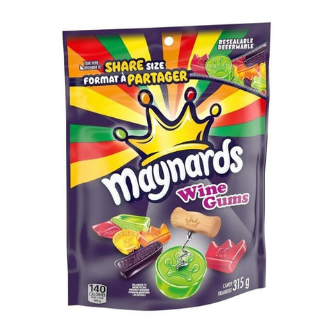 Maynards, Wine Gums Gummy Candies, 315 Grams (Case Of 12)