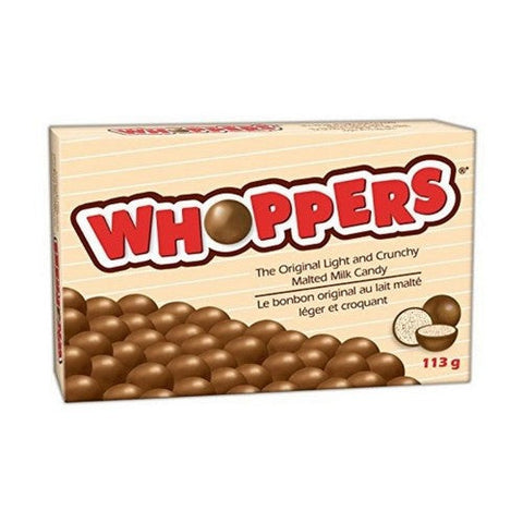 Whoppers, Chocolate Malted Milk Ball Candy Big Box, 113 Grams (Case Of 12)