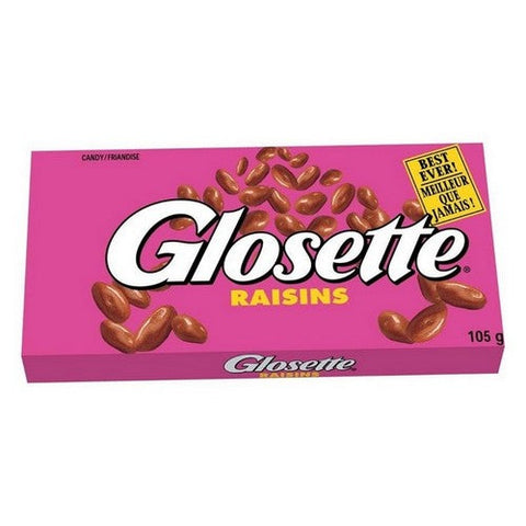 Glosette, Glosette Chocolate Covered Raisins, 105 Grams (Case Of 12)