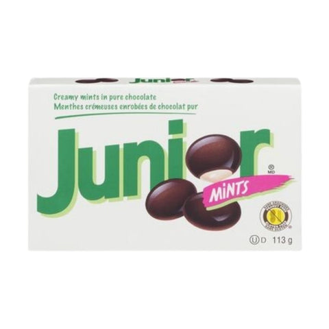 Junior, Creamy Mint In Pure Chocolate, 113 Grams (Case Of 12)