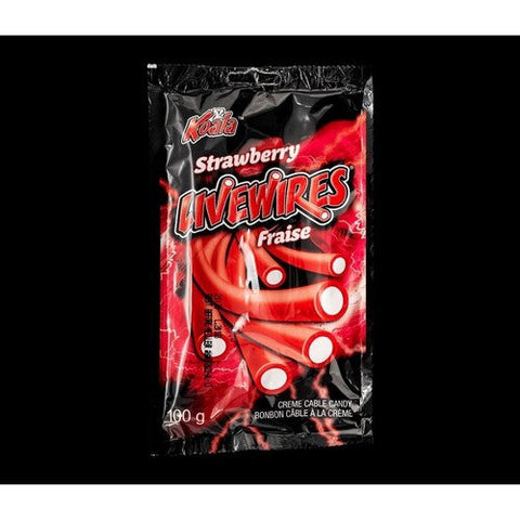 Koala, Livewires Strawberry Candy, 100 Grams (Case Of 18)