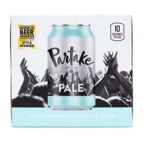 Partake, Non-Alcoholic Beer Pale, 4 X 355 Ml (Case Of 6)