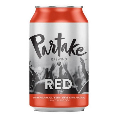 Partake, Non-Alcoholic Beer Red, 4 X 355 Ml (Case Of 6)