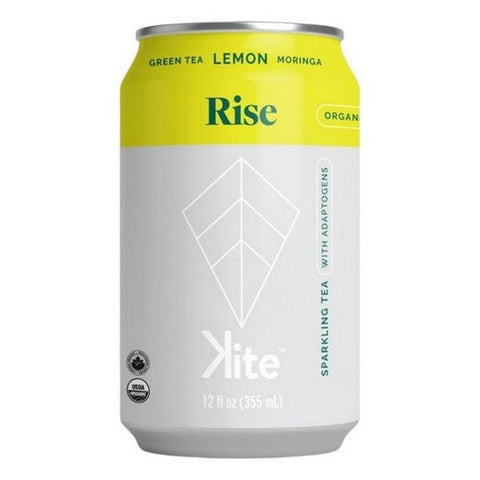 Kite, Organic Rise Green Tea Lemon w/Moringa, 355 Ml (Case Of 12)