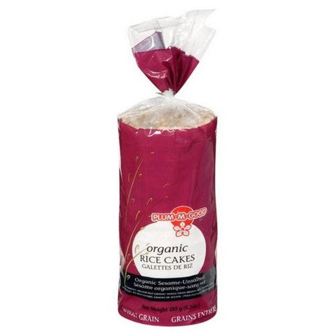Plum-M-Good, Organic Brown Rice Sesame Unsalted, 185 Grams (Case Of 12)