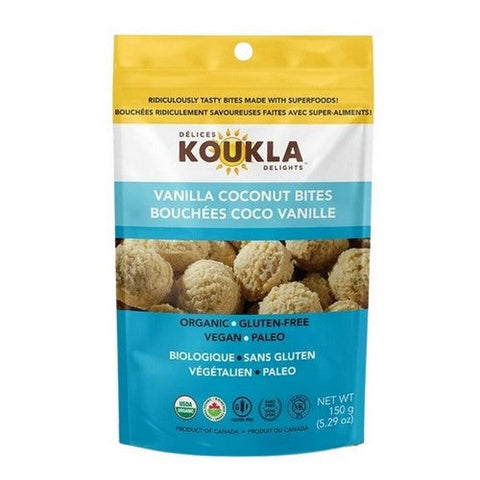 Koukla Delights, Organic Macaroons Vanilla Coco, 150 Grams (Case Of 8)