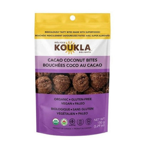 Koukla Delights, Organic Macaroons Cacao Choco Coco, 150 Grams (Case Of 8)