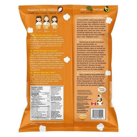 NoochPOP, Kinda Cheesy Premium Popcorn with Nutritional Yeast, 120 Grams (Case Of 12)