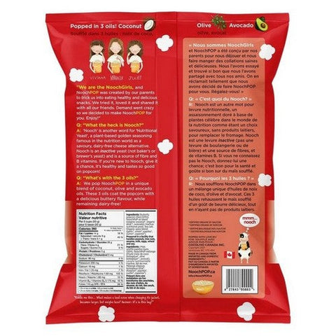 NoochPOP, Kinda Nacho And Cheesy Premium Popcorn with Nutritional Yeast, 120 Grams (Case Of 12)
